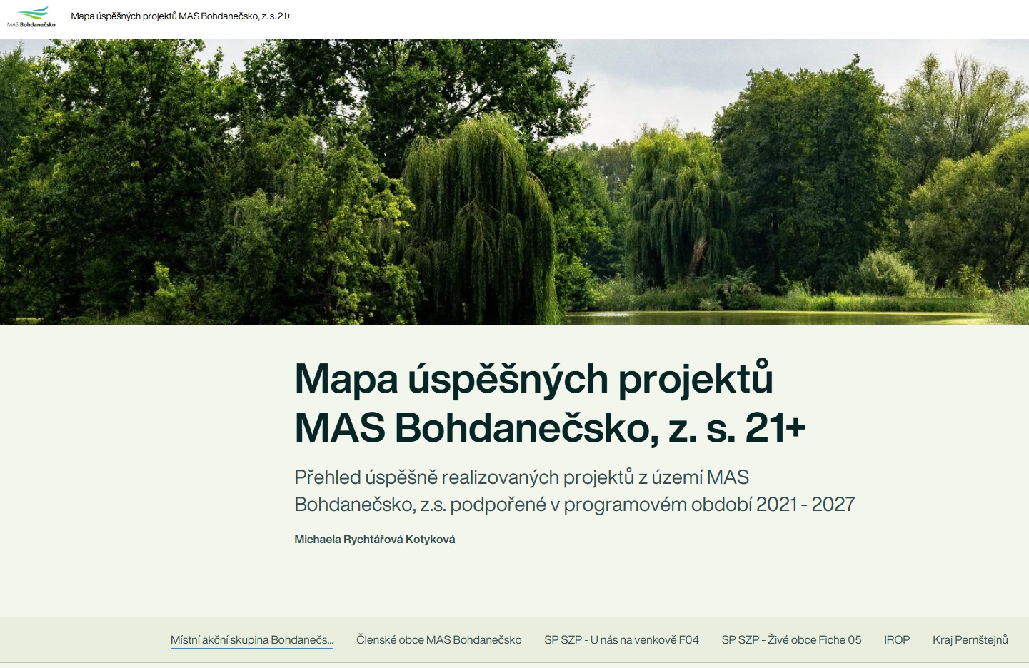 Mapa realizovaných projektů 21+